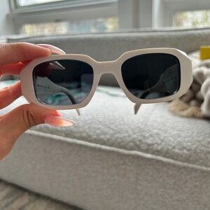 Prada White Sunglasses